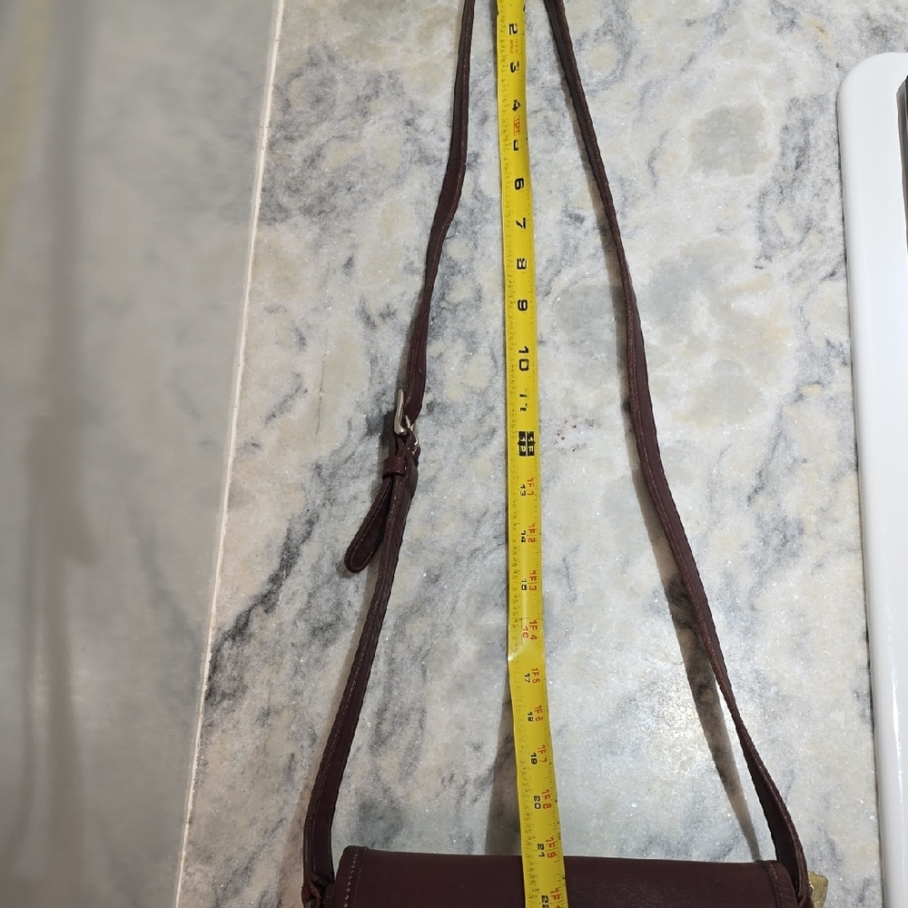 Coach Rich Dark Brown Vintage Leather Shoulder/Crossbody Bag - Picture 15 of 15